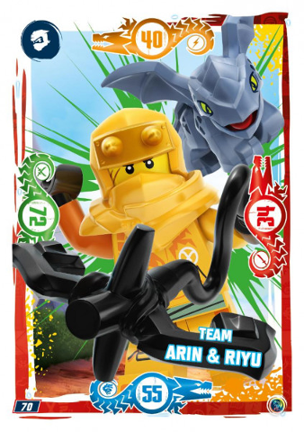 NINJAGO Trading Card Game (German) Series 9 - # 70 Team Arin & Riyu