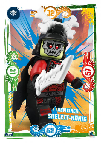 NINJAGO Trading Card Game (German) Series 9 - # 137 Gemeiner Skelett-König