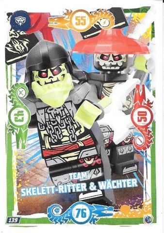 NINJAGO Trading Card Game (German) Series 9 - # 139 Team Skelett-Ritter & Wächter