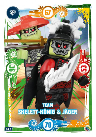 NINJAGO Trading Card Game (German) Series 9 - # 141 Team Skelett-König & Jäger