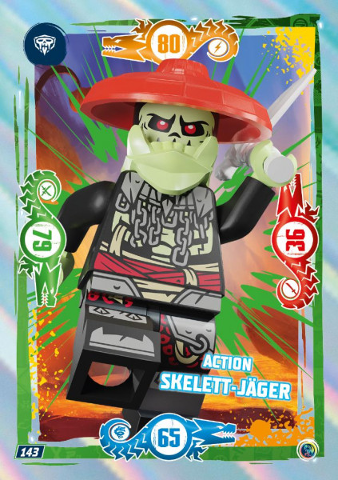 NINJAGO Trading Card Game (German) Series 9 - # 143 Action Skelett-Jäger