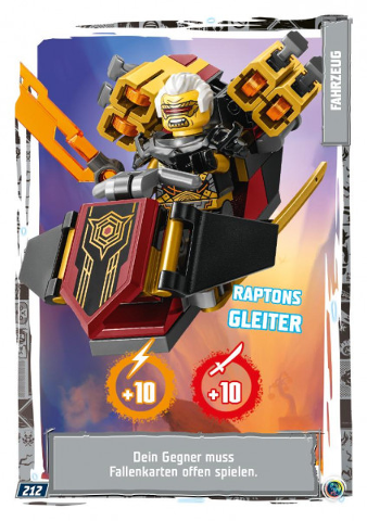 NINJAGO Trading Card Game (German) Series 9 - # 212 Raptons Gleiter
