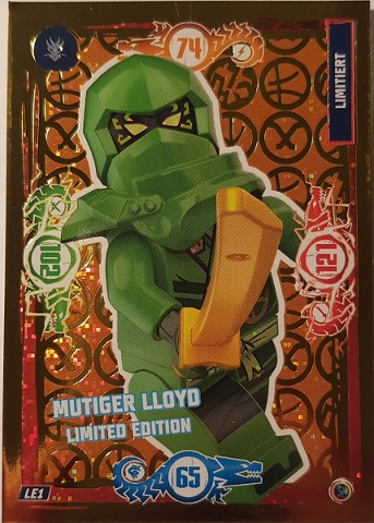 NINJAGO Trading Card Game (German) Series 9 - # LE1 Mutiger Lloyd Limited Edition