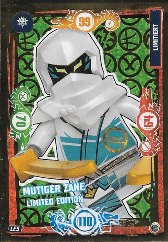 NINJAGO Trading Card Game (German) Series 9 - # LE5 Mutiger Zane Limited Edition