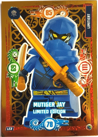 NINJAGO Trading Card Game (German) Series 9 - # LE8 Mutiger Jay Limited Edition