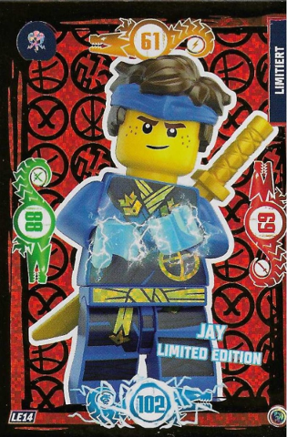 NINJAGO Trading Card Game (German) Series 9 - # LE14 Jay Limited Edition