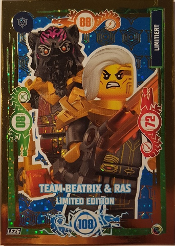 NINJAGO Trading Card Game (German) Series 9 - # LE26 Team Beatrix & Ras Limited Edition