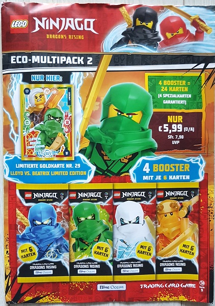 NINJAGO Trading Card Game (German) Series 9 - Eco-multipack 2 (with # LE29 Lloyd vs. Beatrix Limited Edition)