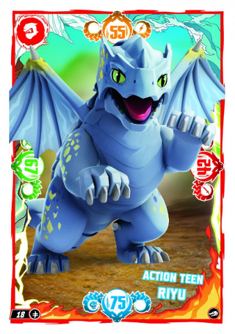 NINJAGO Trading Card Game (German) Series 10 - # 18 Action Teen Riyu