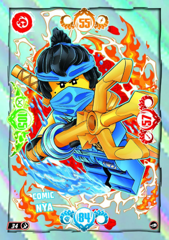 NINJAGO Trading Card Game (German) Series 10 - # 34 Comic Nya
