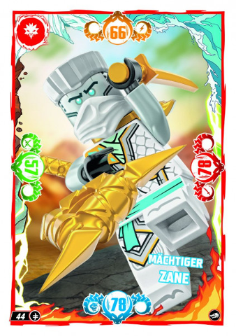 NINJAGO Trading Card Game (German) Series 10 - # 44 Mächtiger Zane