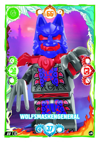 NINJAGO Trading Card Game (German) Series 10 - # 88 Wolfsmaskengeneral