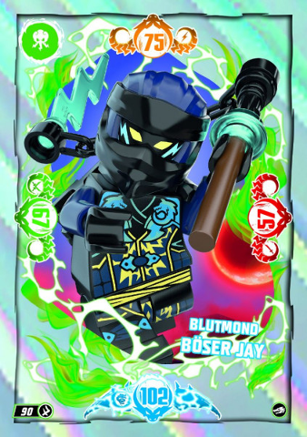 NINJAGO Trading Card Game (German) Series 10 - # 90 Blutmond Böser Jay