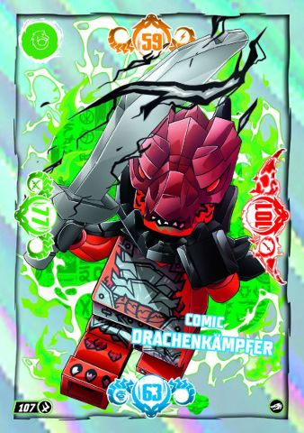 NINJAGO Trading Card Game (German) Series 10 - # 107 Comic Drachenkämpfer
