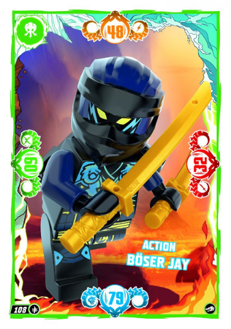 NINJAGO Trading Card Game (German) Series 10 - # 108 Action Böser Jay