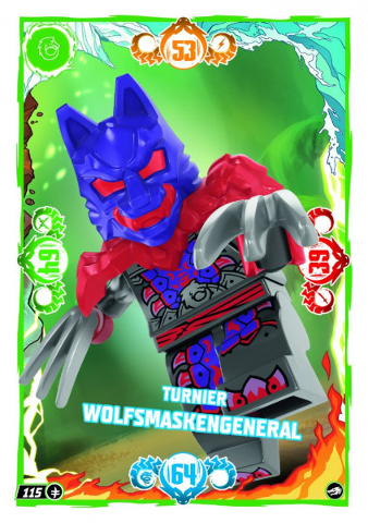 NINJAGO Trading Card Game (German) Series 10 - # 115 Turnier Wolfsmaskengeneral