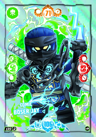 NINJAGO Trading Card Game (German) Series 10 - # 135 Comic Böser Jay