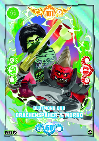 NINJAGO Trading Card Game (German) Series 10 - # 138 Blutmond Duo Drachenspäher & Morro