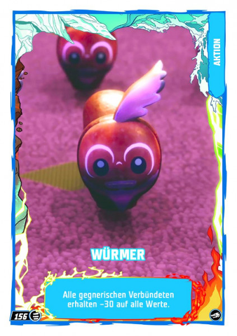 NINJAGO Trading Card Game (German) Series 10 - # 156 Würmer