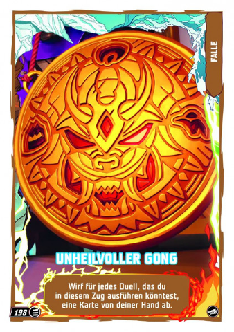 NINJAGO Trading Card Game (German) Series 10 - # 198 Unheilvoller Gong