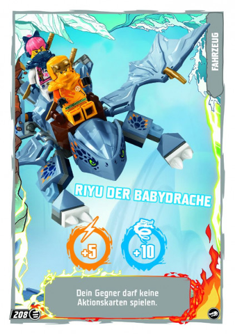 NINJAGO Trading Card Game (German) Series 10 - # 208 Riyu Der Babydrache