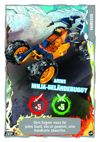 NINJAGO Trading Card Game (German) Series 10 - # 209 Arins Ninja-Geländebuggy