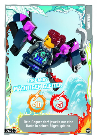 NINJAGO Trading Card Game (German) Series 10 - # 210 Jordanas Mächtiger Gleiter