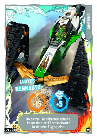 NINJAGO Trading Card Game (German) Series 10 - # 219 Lloyds Rennauto