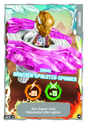 NINJAGO Trading Card Game (German) Series 10 - # 225 Soras Drachen-Spinjitzu-Spinner