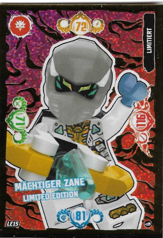 NINJAGO Trading Card Game (German) Series 10 - # LE51 Mächtiger Zane Limited Edition