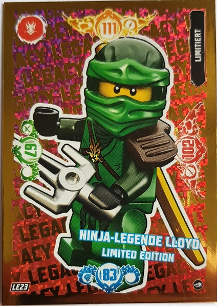 NINJAGO Trading Card Game (German) Series 10 - # LE23 Ninja-Legende Lloyd Limited Edition