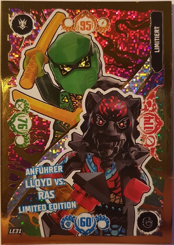 NINJAGO Trading Card Game (German) Series 10 - # LE31 Anführer Lloyd vs. Ras Limited Edition