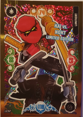 NINJAGO Trading Card Game (German) Series 10 - # LE32 Kai vs. Nokt Limited Edition