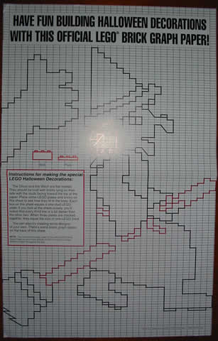 Brick Graph Paper, Exclusive for LEGO Builders Club, 1992 - Halloween