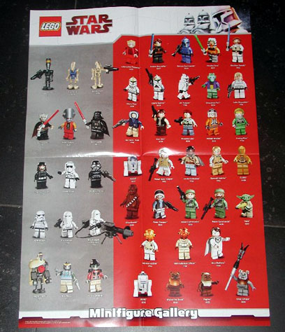Star Wars 2009 Minifigure Gallery Poster, Version 2