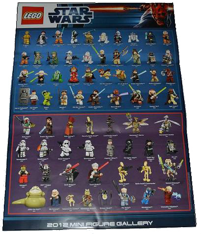 Star Wars 2012 Minifigure Gallery Poster (6015099)