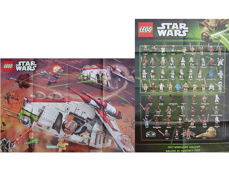 Star Wars 2013 Minifigure Gallery Poster, Battle of Geonosis Poster (Double-Sided) (6039476)