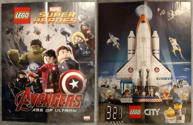 Marvel Super Heroes Avengers Age of Ultron / City Space Shuttle Poster, Double-Sided