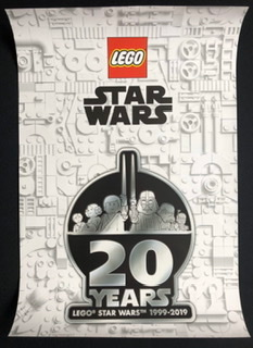 Star Wars 2019 20th Anniversary Poster, 2019 Fan Expo (White Greebling with Darth Vader on Rear) (Canada Exclusive)