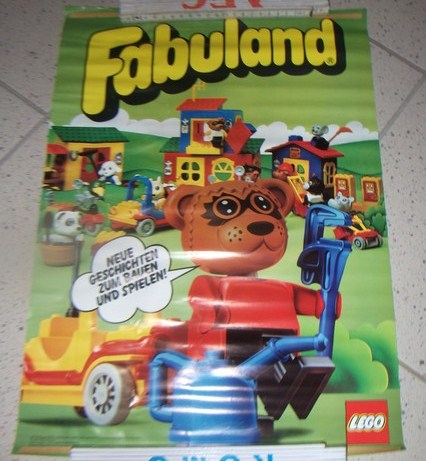 Fabuland Poster, Neue Geschichten zum Bauen und Spielen!
