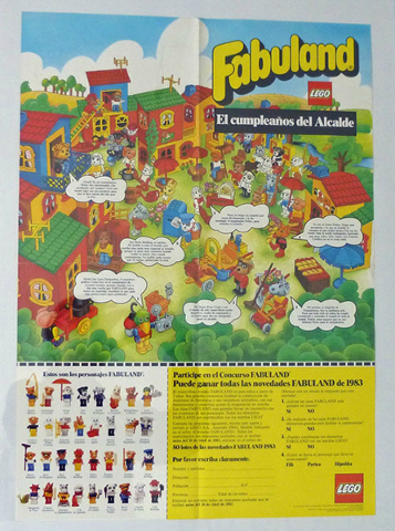 Fabuland Poster, El cumpleanos del Alcalde (93711(A)-E)