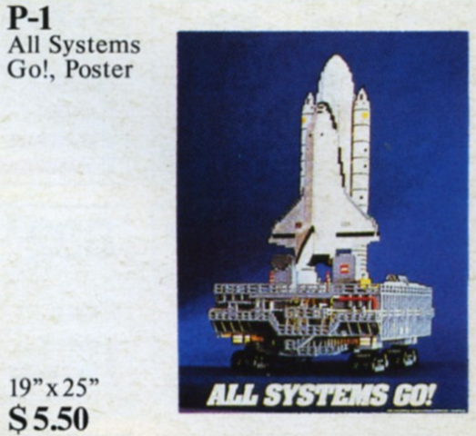 Town Poster 1986, 'ALL SYSTEMS GO!' (P-1)