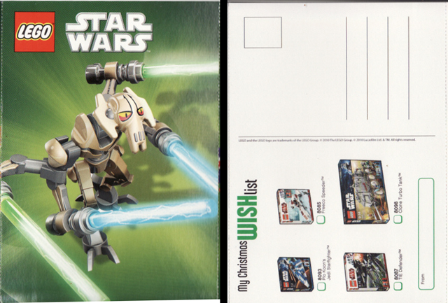 Postcard - World Club My Christmas Wish List - Star Wars