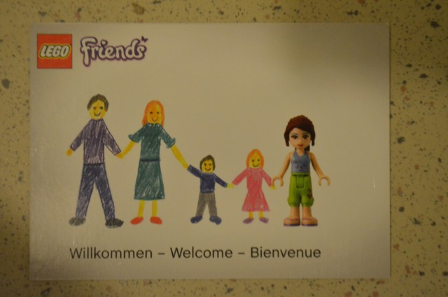 Postcard - Friends Willkommen - Welcome - Bienvenue