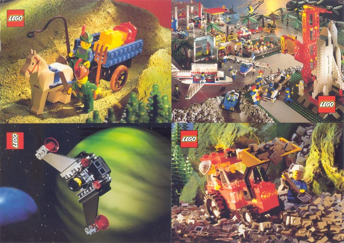 Postcard - Various Theme Postcards, Sheet of 4 (Exclusive for Lego Builders Club)