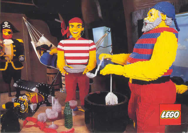 Postcard - Legoland Parks - Ship's Galley Scene (exclusive for Lego Builders Club)