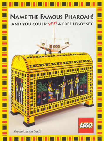 Postcard - Guessing Competition - Famous Pharaoh (exclusive for Lego Builders Club)