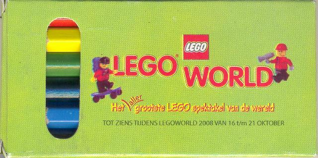 Pencil, 6 Pack Color Pencils LEGOWORLD 2008