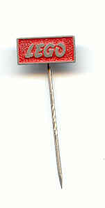 Pin, LEGO Logo Framed, Cast Metal - Stick Pin Attachment