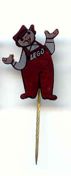 Pin, LEGO Man, Printed Metal - Stick Pin Attachment